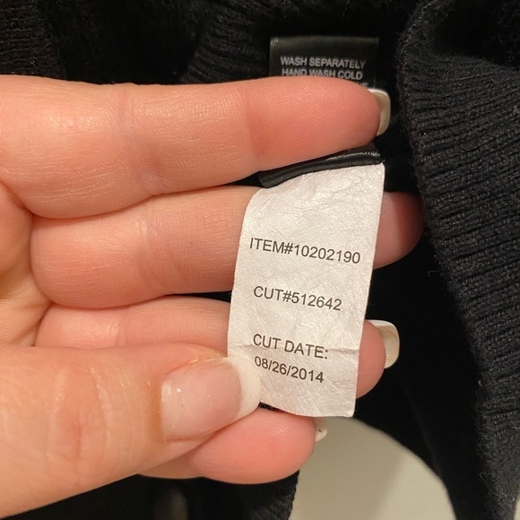 Torrid - Black Cardigan with Black Pleather accents - Picture 9 of 9